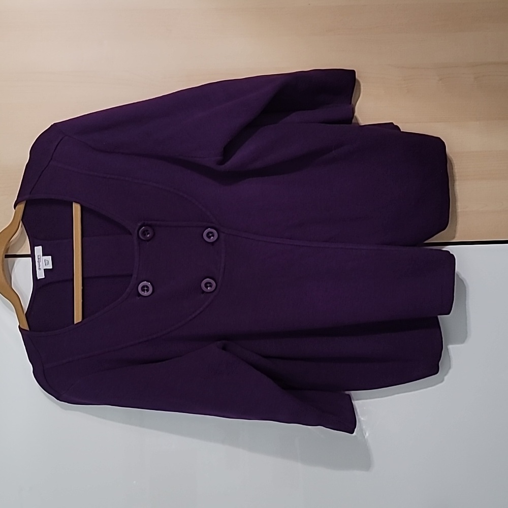 Woman's 18/20 Purple 4 Button Jacket 💜 Dressbarn‎ Woman Preloved